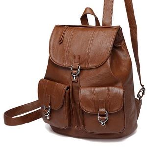 Brown Backpack Purse